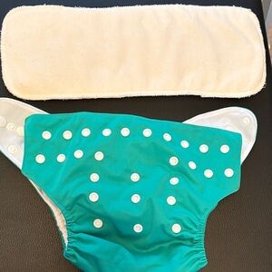 2/$15 Adjustable Teal Cloth Nora’s Nursery Diaper Cover